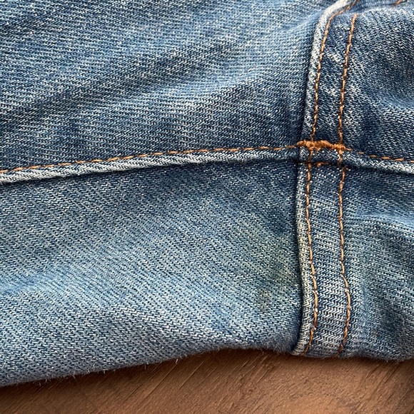 Madewell High-rise slim crop boyjean raw hem dover wash size 25 - Picture 11 of 11